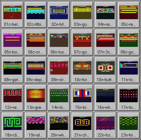 All the MacBrickout levels